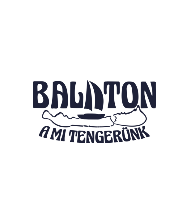 Balaton a mi tengerünk (színezhető) minta fehér pólón