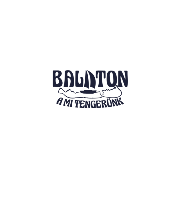 Balaton a mi tengerünk (színezhető) minta szürke pólón