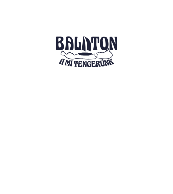 Balaton a mi tengerünk (színezhető) minta fehér pólón