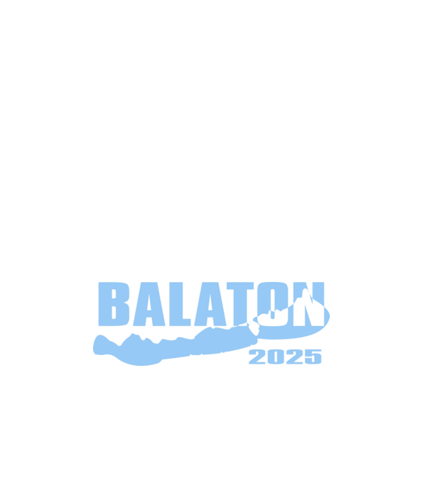 Balaton 2025 (színezhető) minta fehér pólón