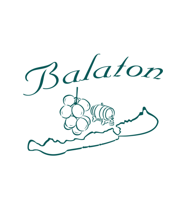 Balaton szőlővel és hordóval (színezhetö) minta fehér pólón
