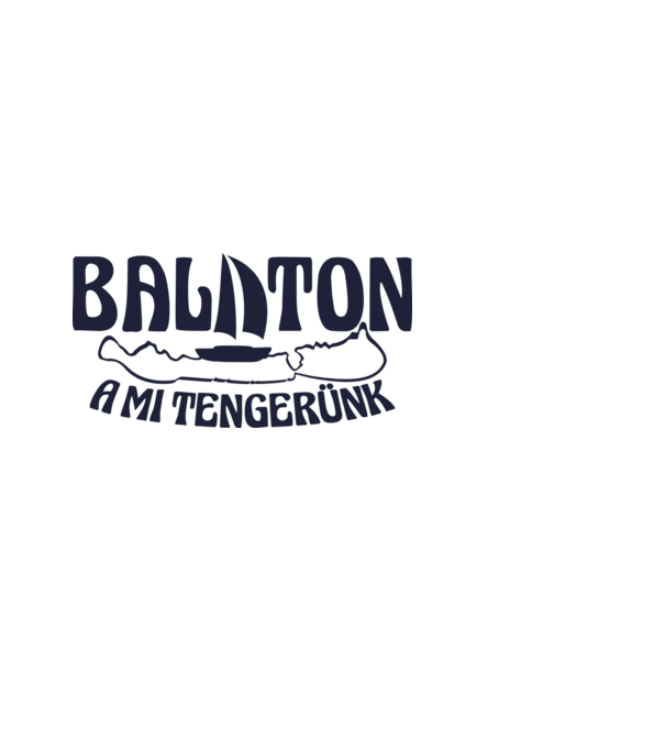 Balaton a mi tengerünk (színezhető) minta világoskék pólón