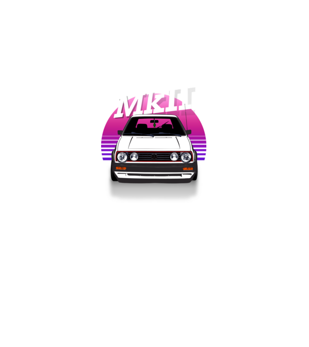 GOLF MKII minta fehér pólón