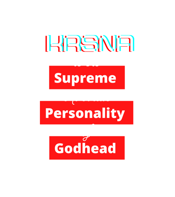 Krisna is the supreme personallity of Godhead white minta fehér pólón