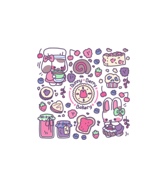 berrybunny minta fehér pólón