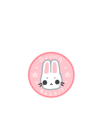 Nyuszi ₍ᐢᐢ₎ minta fehér pólón