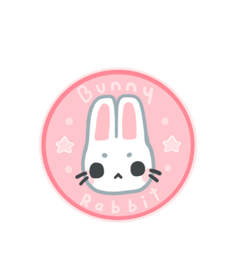 Nyuszi ₍ᐢᐢ₎ minta fehér pólón