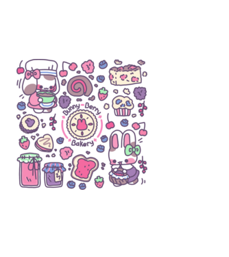 berrybunny minta fekete pólón