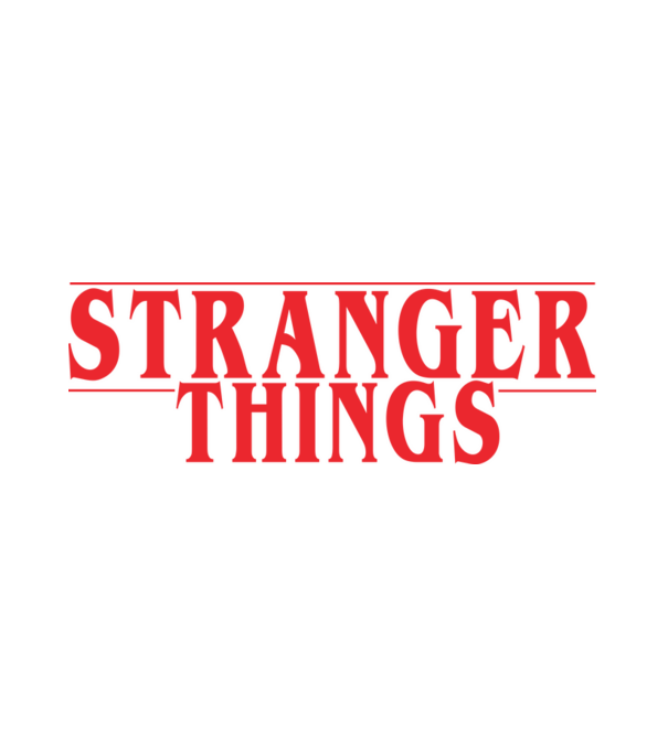 Stranger Things minta fehér pólón