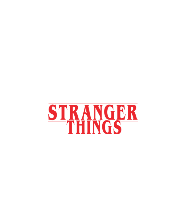 Stranger Things minta fekete pólón