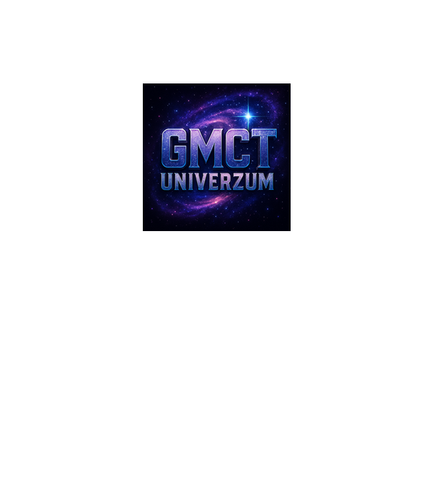 GMCT UNIVERZUM minta fekete pólón