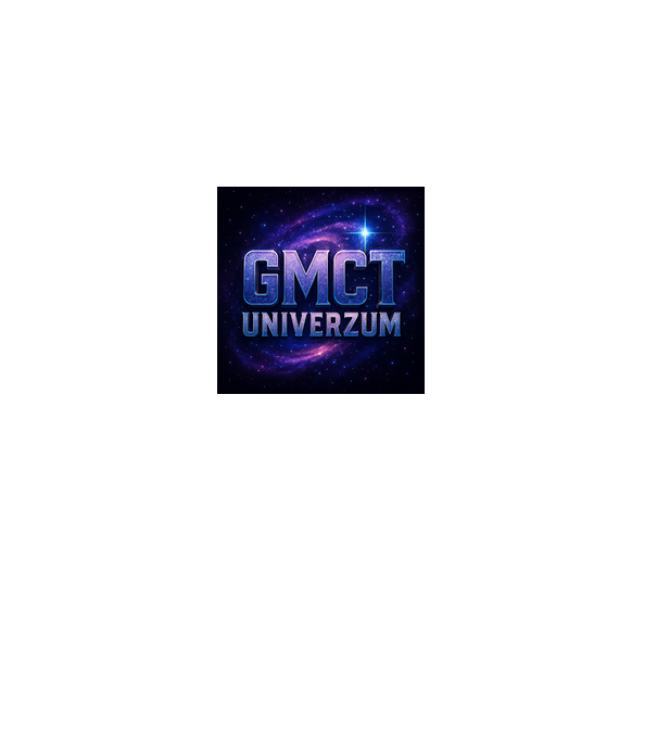 GMCT UNIVERZUM  minta fekete pólón
