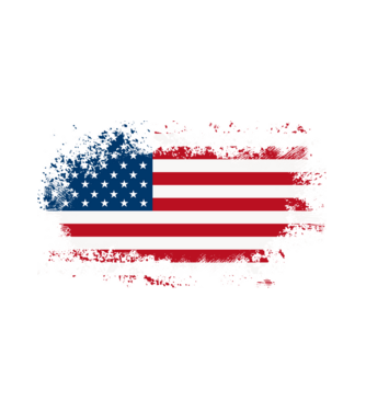 Amerikai zászló  minta fehér pólón