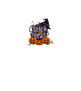 Trick or Treat minta sötétszürke pólón