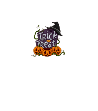 Trick or Treat minta rózsaszín pólón