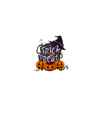 Trick or Treat minta neonpink pólón