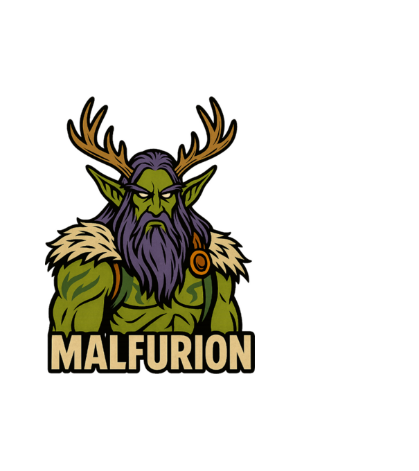 Malfurion Stormrage minta fehér pólón