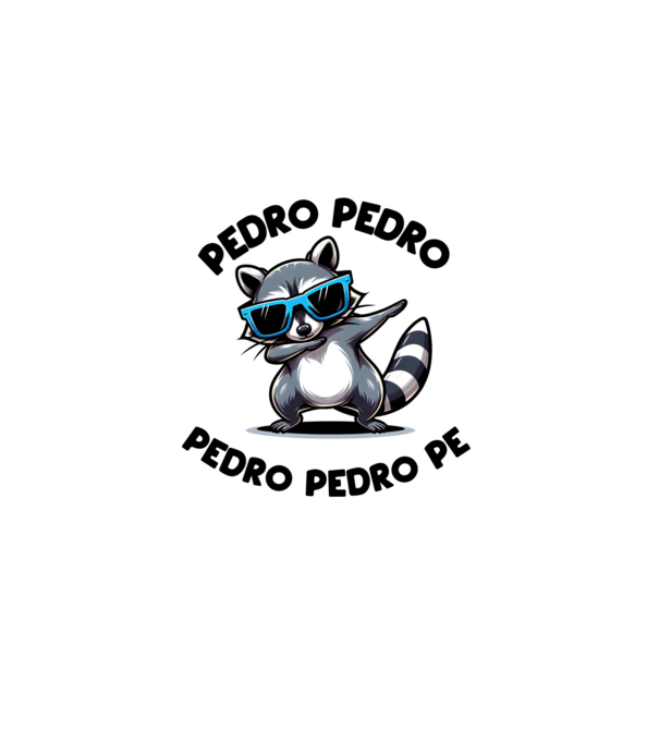 Pedro Pedro Mosómacis Mém minta fehér pólón