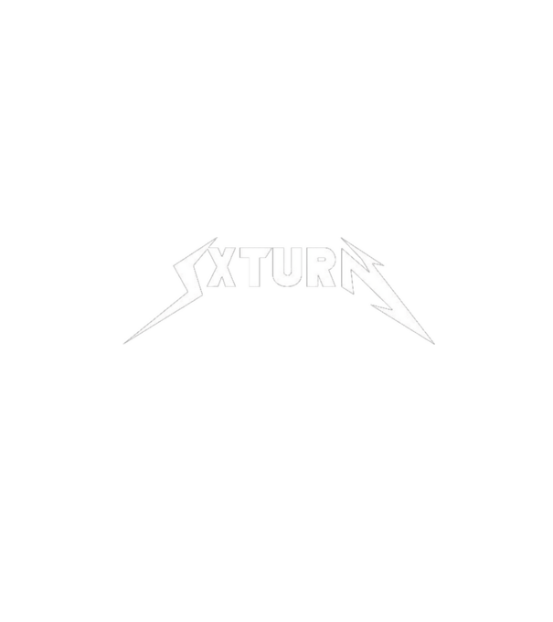SXTURN ˝METALLICA˝ LOGO minta fekete pólón
