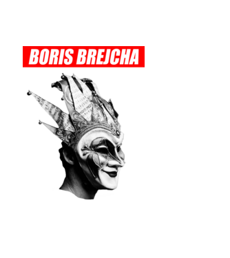 boris brejcha fehér minta fekete pólón