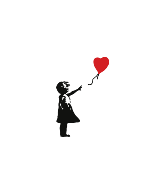 Love minta fehér pólón