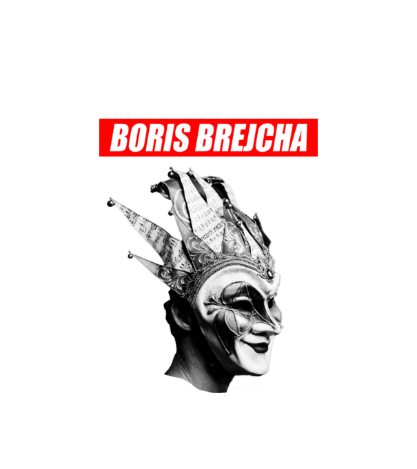 boris brejcha fehér minta fehér pólón