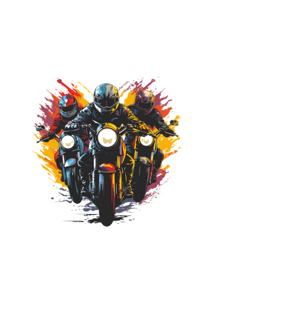 motorosok minta fekete pólón