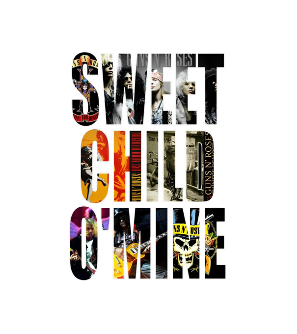 guns n roses minta fehér pólón