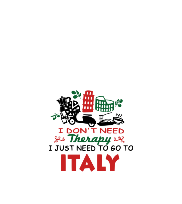 Italy minta fekete pólón