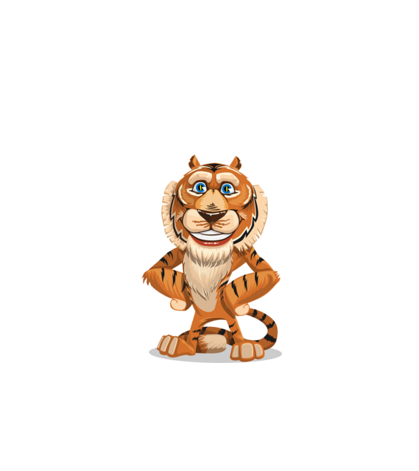 tigris minta fehér pólón