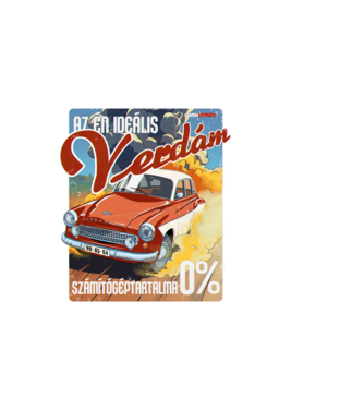 Oldtimer Wartburg minta világos rózsaszín pólón