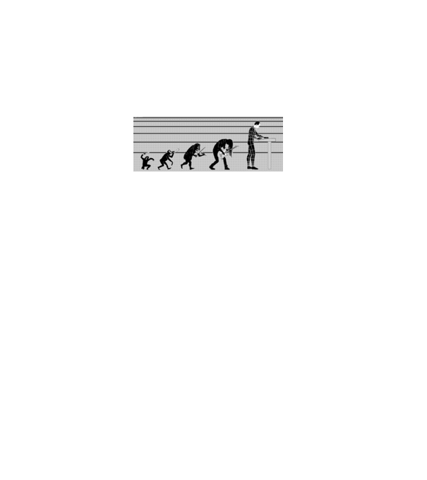 Evolution of Music minta fekete pólón