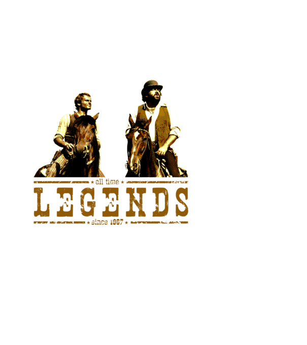 Bud Spencer & Terence Hill All time legends minta világoskék pólón