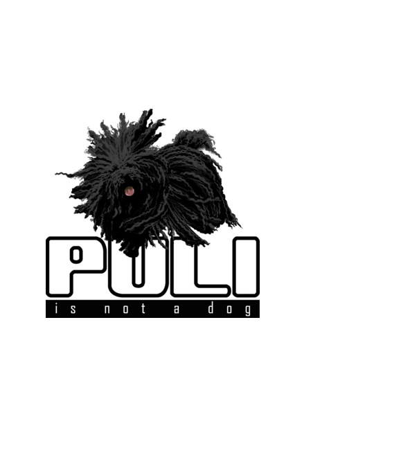 Puli Is Not a Dog (b-l) minta világoskék pólón