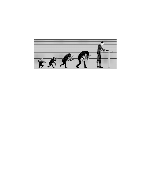 Evolution of Music minta sötétkék pólón