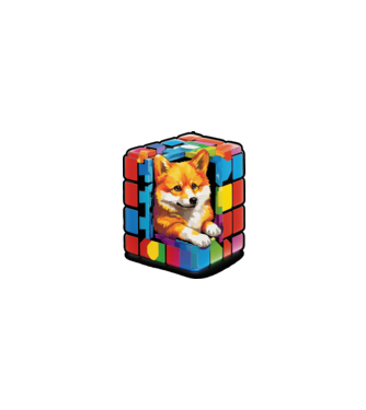 Shiba  minta homokszín pólón