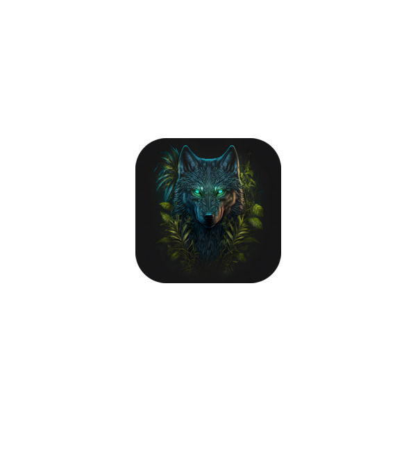 Fantasy Wolf minta szürke pólón