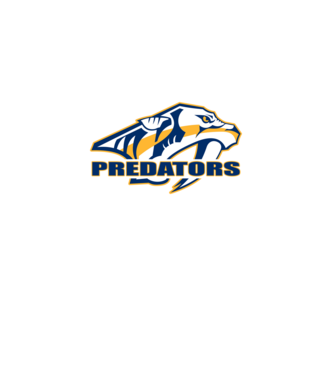 Predators 1 minta fehér pólón