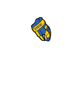 Hoki kesztyű SWE minta piros pólón