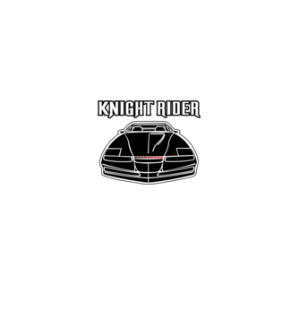 Knight Rider 2 minta királykék pólón