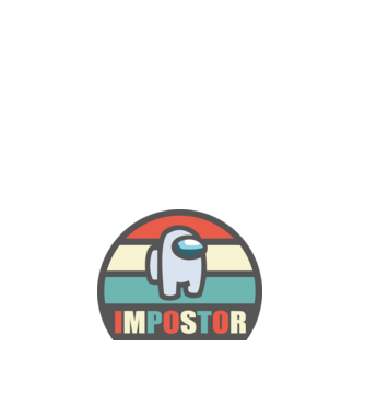 impostor 1 minta fehér pólón