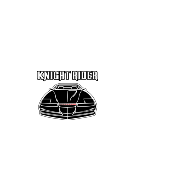 Knight Rider 2 minta világos rózsaszín pólón
