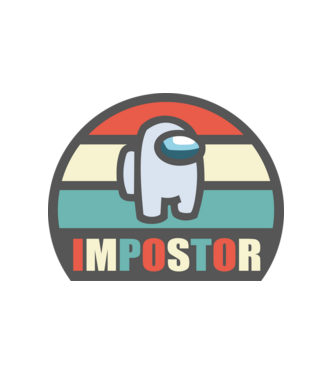 impostor 1 minta fehér pólón