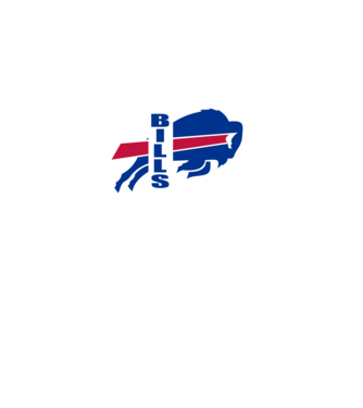 Bills 1 minta fehér pólón