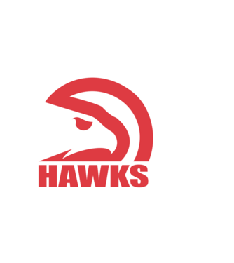 Hawks 1 minta fekete pólón