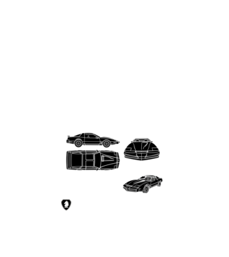 KITT 6 minta fekete pólón