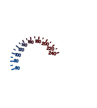 speed meter fehér minta fekete pólón