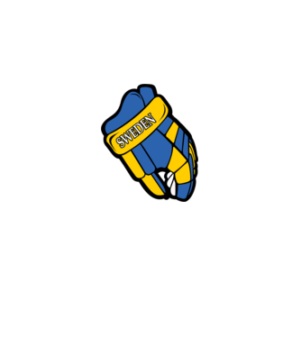 Hoki kesztyű SWE minta szürke pólón