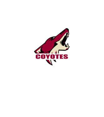 Coyotes 1 minta fekete pólón