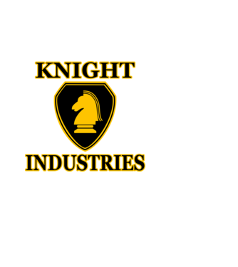 Knight Industries minta fekete pólón